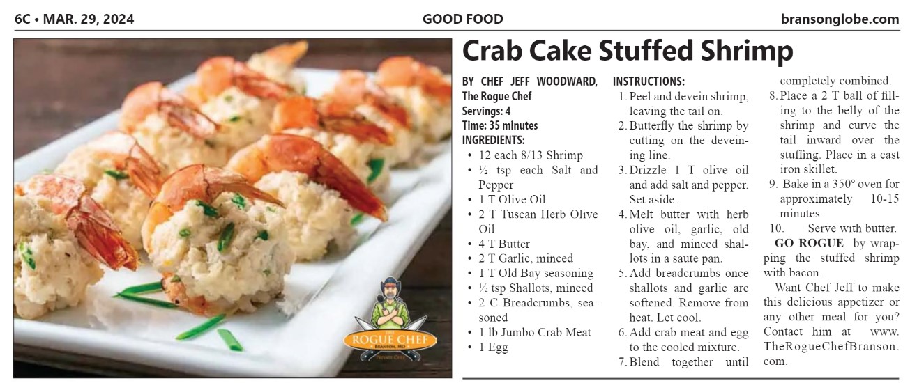Crab Cake Stuffed Shrimp | The Rogue Chef